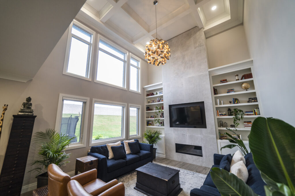 An image of a living room filled with clean furniture
