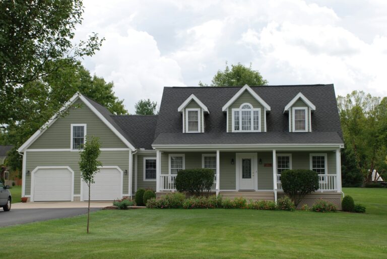 Home exterior with modern siding and landscaping