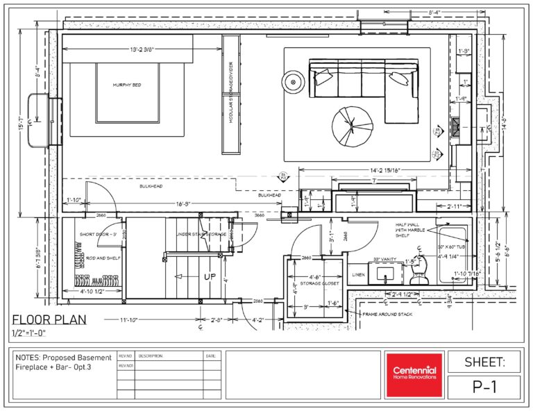 House floor plan of rooms and measurements